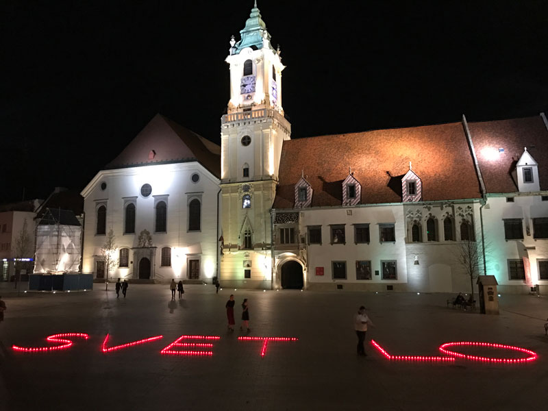 SVETLO place Hlavn nmestie, Bratislava