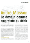 Angeline's, Andr Masson, le dessin comme empreinte du dsir, par Odile Berthemy